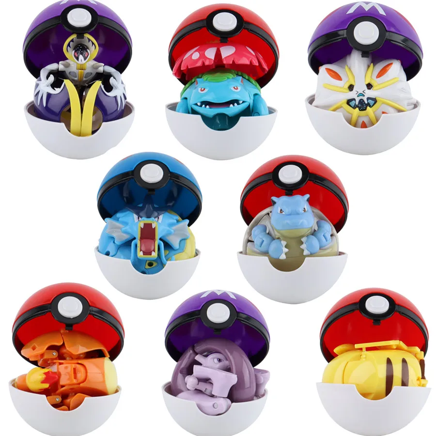 Pokemon Figures Variant Ball Toy Model Pikachu Jenny Turtle Pocket Monsters - £18.74 GBP+