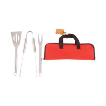 Chefmaster 4pc Stainless Steel Barbeque Tool Set - $36.18