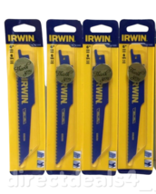 Irwin WeldTec  6&quot;  6 TPI  Bi-Metal  Reciprocating Saw Blade 1 pk Pack of 4 - £15.49 GBP