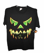 NEW Haunted Face Jack O&#39; Lantern Halloween T-Shirt 2XL, 3XL - £10.35 GBP