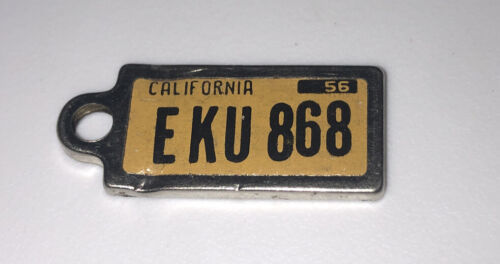 California 1956 Disabled Veterans License Plate Keychain - $6.80