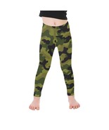 Little Girls&#39; Army Dark Green Camouflage All Over Print Legging - $28.52 CAD