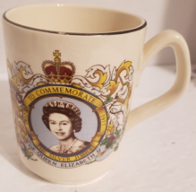 Vintage Sadler England Queen Elizabeth II Silver Jubilee Mug Cup 1952-1977 - £17.50 GBP