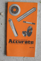 Vintage 1970s Diamond Tool Corporation Accurate Catalogue - $17.82