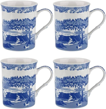 Spode Blue Italian Large Mugs | Set of 4 | 340Ml / 12-Ounces | Cup for Coffee, T - £40.92 GBP