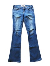 Hollister Jeans 27x33 5R Womens Straight Leg Low Rise Medium Wash Blue Casual - £9.17 GBP