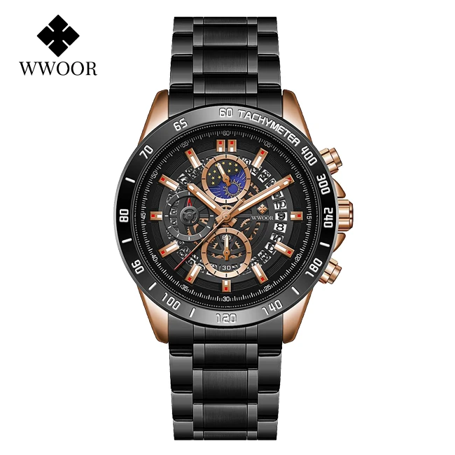Fashion Mens Watch Luxury Automatic Date Quartz Watch Stainless Steel 30ATM Wate - £35.12 GBP