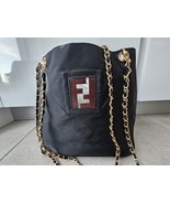 FENDI Vintage Tote Shoulder Bag Damaged Black Used - €98,34 EUR