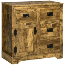 HOMCOM Industrial Rustic Sideboard Buffet Kitchen Coffee Bar Cabinet - $3,594.35 MXN