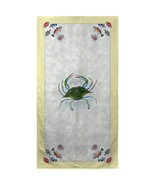 Betsy Drake Blue Crab &amp; Fish Beach Towel - £47.71 GBP