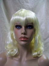 Yellowish Blonde Eternal Desire Wig Widows Peak Bangs Vampiress Gothic Doll Vamp - £9.40 GBP