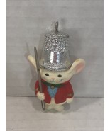 VTG Mouse Soldier Ornament Sewing Thimble Needle 1982 Hallmark Ornament - $8.53 CAD