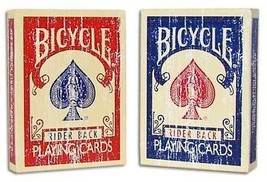 Faded Bicycle Card Decks - Available in Red or Blue Card Backs! - $14.97