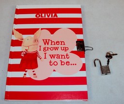 Olivia Lock Diary For Girls ~ When I Grow Up, 75 Pages, Hardbound, w/Loc... - £10.10 GBP