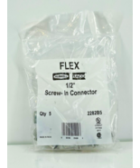 Hubbell Raco Flex 1/2&quot; Die Cast Screw in Connector 2282B5 Count of 5 - $6.92 CAD
