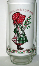 Holly Hobbie Christmas Is a Gift of Joy Coke Promo Character Doll Glass Vintage - £9.33 GBP
