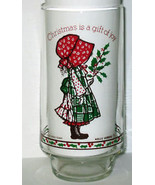 Holly Hobbie Christmas Is a Gift of Joy Coke Promo Character Doll Glass ... - £9.49 GBP