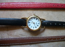 avon 3 leather watch bands and 1 watch new  - £26.37 GBP