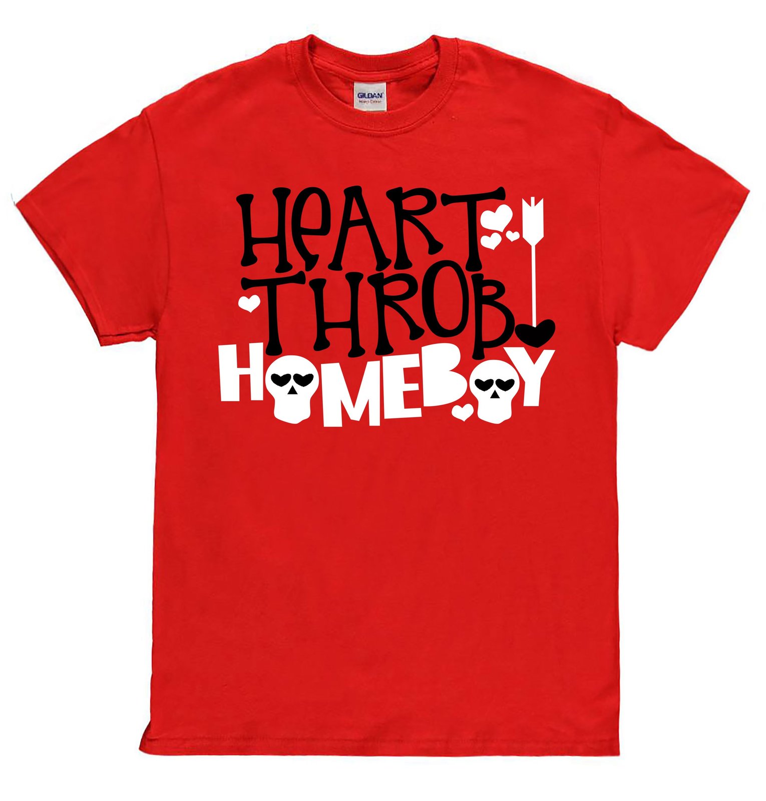 Boys Valentines Day Shirt, Heart Throb Homeboy Valentines Day Shirt, Valentines