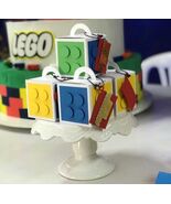Building Blocks Treat Box Set of 6 | Brick Theme Party Favor Boxes | Col... - $36.00
