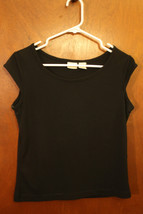 Merona Black T-Shirt - Size Medium - £4.70 GBP