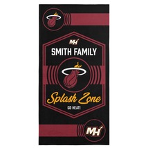 NBA Miami Heat Dominion Personalized Beach Towel 30×60 Inches - $49.99