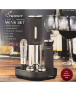 Rabbit Electric Wine Opener Set 8 Piece Set W/Foil Cutter, Aerator, Stop... - $14.85