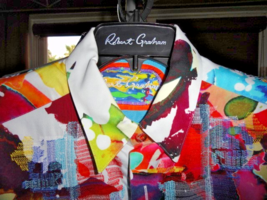 Robert Graham Gerald Colorful Long Sleeve Shirt Size Medium image 3