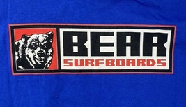 Bear Surfboards T-Shirt Medium Logo North Shore Vintage 1990&#39;s Surf Graphic - £17.86 GBP
