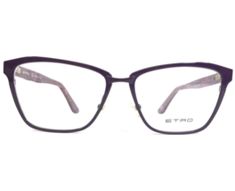 Etro Eyeglasses Frames ET2105 519 Purple Cat Eye Paisley Full Rim 53-15-140 - £58.73 GBP