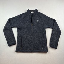 Volkswagen VW Full Zip Fleece Lined Jacket Womens M Heather Navy Blue Po... - $34.29