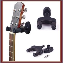 Upright Guitar Banjo Ukelele Holder Stand Wall Mounted Rubber Padded Han... - $16.95