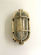 NAUTICAL LIGHTS FOR SALE INDUSTRIAL BRASS BULKHEAD WALL LIGHT FIXTURE LO... - $944.09