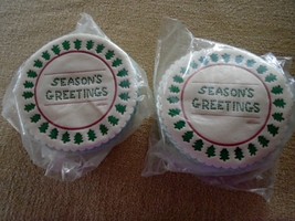 Lot of Two New Packages of Paper Christmas Coasters by Allison  - £10.12 GBP