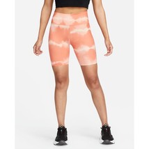 Nike Womens One Luxe Dry-FIT Medium-Rise Active Shorts DO7814-827 Orange... - $55.00