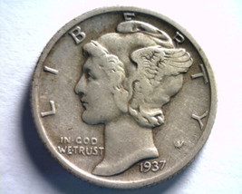 1937-S Mercury Dime Extra Fine Xf Extremely Fine Ef Nice Original Coin Fast Ship - £8.82 GBP