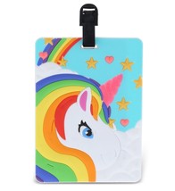 Luggage Tag UNICORN Identification Label Suitcase Backpack ID Travel Cha... - £9.40 GBP