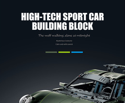 Building Blocks MOC 2286 Bricks Porsche 911 RSR Detailed Miniature Model - £134.30 GBP