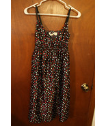 Derek Heart Black Polka Dot Dress - Size Juniors Medium - £9.07 GBP