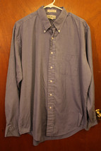 L.L. Bean Blue Checkered Dress Shirt - Size 17  36 - £9.41 GBP