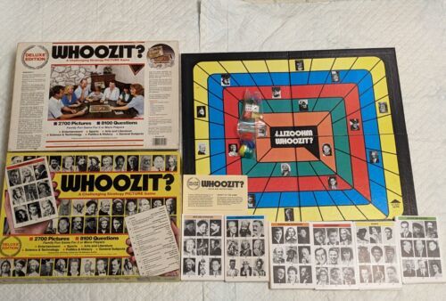 Vintage WHOOZIT Deluxe GAME  Strategy Picture Board Game 1985 Trivia COMPLETE  - $44.55