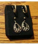 Wave 3 Pair Earring Gift Set - Pierced - Gold Tone - £15.79 GBP