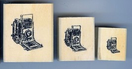 set of 3 Crown  Graphic Graflex Top Range Camera Rubber Stamp - £39.56 GBP