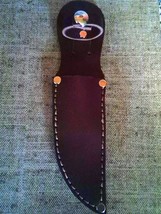 Handmade leather  Knife Sheath  Red Burgundy Látigo - £23.30 GBP