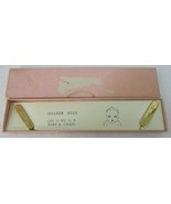 VINTAGE 1/20 12 kt G.F. BARS &amp; CHAIN DIAPER PINS IN BOX Engraved - $20.78