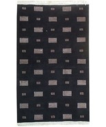 Modern 5x3 Rug CLEARANCE SALE NEW 3x5 Contemporary Hand Knotted Rug - Black - £0.80 GBP