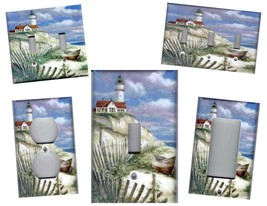 LIGHTHOUSE No. 2 Lighthouse Nautical Home Decor Light Switch Plates and Outlets - $5.20+