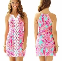Lilly Pulitzer Pearl Shift Poolside Blue Love Birds Size 10 New With Tags - £91.41 GBP