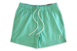 Brooks Brothers Green 5&quot; Emb Montauk Swim Trunk Shorts, XL XLarge 7022-10 - $88.61