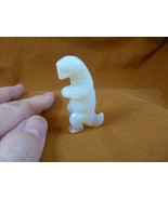 (Y-DIN-TY-554) T-REX Tyrannosaurus DINOSAUR gemstone carving FIGURINE di... - $19.22 CAD